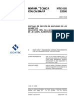 ISO 22000 Sistema de Gestión de Seguridad Alimentaria