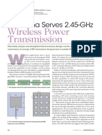 Rectenna Serves 2.45-Ghz: Wireless Power Transmission