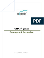 Aristotle Quant Concepts & Formulae