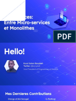 Miniservices - Entre Architecture Monolithique Et Micro-Services