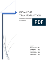 India Post Transformation: Strategy Implementation Assignment