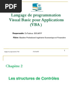 Chapitre 2 - Les Structures de Controle