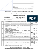 Instructions To The Candidates I. Answer Five Full Questions