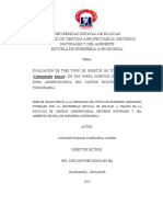 Universidad Estatal de Bolivar Facultad de Ciencias Agropecuarias, Recursos Naturales Y Del Ambiente Escuela de Ingenieria Agronomica