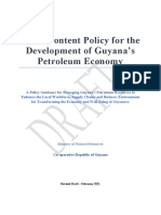 LCP For The Development of Guyanas Petroleum Economy