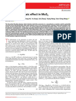 Flexo-Photovoltaic Effect in MoS2