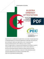 Algeria Embassy Attestation