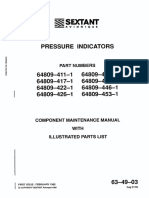 Pressure Indicators: Part Numbers