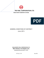 Delhi Metro Rail Corporation LTD.: General Conditions of Contract (June, 2011)