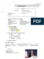 Se Presenter Feuille Dexercices Jeux de Roles - 25289