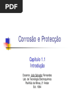 Capitulo 1A Corrosão e Protecção