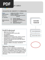 Descripcion de Cargo Analista de Credito y Cobranza