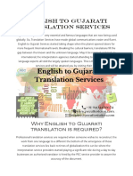 English To Gujarati Translation Services