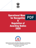 Operational Manual For Awarding Bodies