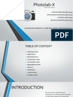 Photolab-X: Gaurang Binani (20Bcs5154) Ritik Kumar Kharwar (20Bcs5126) SWAPNIL (20BCS5150) Bhavesh Dwivedi (20Bcs5162)