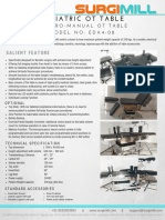 Bariatric OT Table EDA4-08 Spec