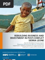 Rebuilding Business and Investment in Post-Conflict Sierra Leone