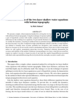 Numerical Solution of The Two-Layer Shallow Water Equations With Bottom Topography