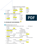 A. Phonetics: Find The Word Which Has A Different Sound in The Part Underlined