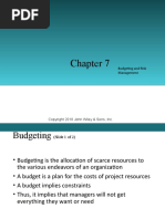 Budgeting and Risk Management