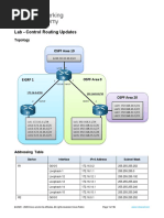 Lab - Control Routing Updates: Topology