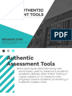 Authentic Assessment Tools