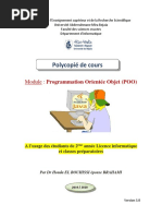 Cours - El BOUHISSI Houda - Programmation Orientée Objet