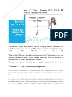 Diff Earthing in AC Power Systems - TN TT and IT