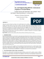 Modelling, Simulation, and Implementing ROS For Autonomous Navigation of Tracked Robot