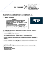 Maintenance Instruction For Superlight Sl-2