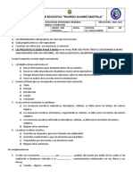 Cuestionario Final 9nos Lengua y Literatura