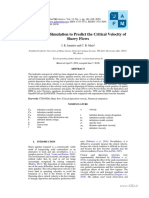 CFD-DEM Simulation To Predict The Critical Velocity of Slurry Flows