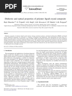 Dielectric and Optical Properties of Polymer-Liquid Crystal Composite