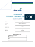 Alice Blue Financial Service PVT LTD: Client Registration Form