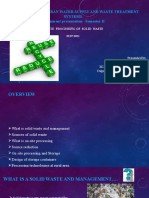 Onsite Processing Ofsolid Waste