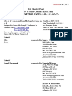 US Ex Rel Lynn Szymoniak V American Home Mortgage - Final Docket