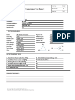 Electrical Test Report - 10MVA Transformer-Final