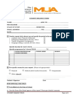 Deferment, Leave & Transfer Form - Student