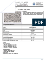 Technical Data - Light Gray G-603 Granite