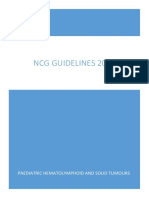 NCG Guidelines 2020: Paediatric Hematolymphoid and Solid Tumours