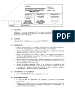 Identificación Y Evaluación de Aspectos E Impactos Ambientales