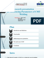 Research Presentation The Influencing Parameters of CMT Welding