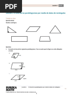 Lección 1: El Área de Los Paralelogramos Por Medio de Datos de Rectángulos