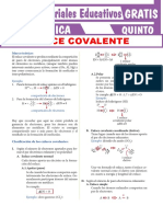 Enlace Covalente para Quinto Grado de Secundaria