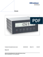 Manuale Indicatore Di Processo Minebea Intec X3 - PR5410