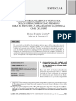 FANDIÑO y SUCUNZA - Cambios Organizativos y Nuevo Rol de Los Operadores Como Premisas para El Éxito de La Oralidad Civil en Perú