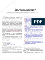 D5173-15 Standard Guide For On-Line Monitoring of Total Organic Carbon in Water by Oxidation and Detection of Resulting Carbon Dioxide