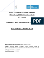 Cas Pratique - Techniques D'audit Et Commissariat Aux Comptes - Société ATD