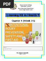 Learning Kit in Health 9: Quarter 4 (Week 3-5)