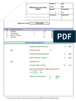 Design Calculation Sheet: Gymnasium